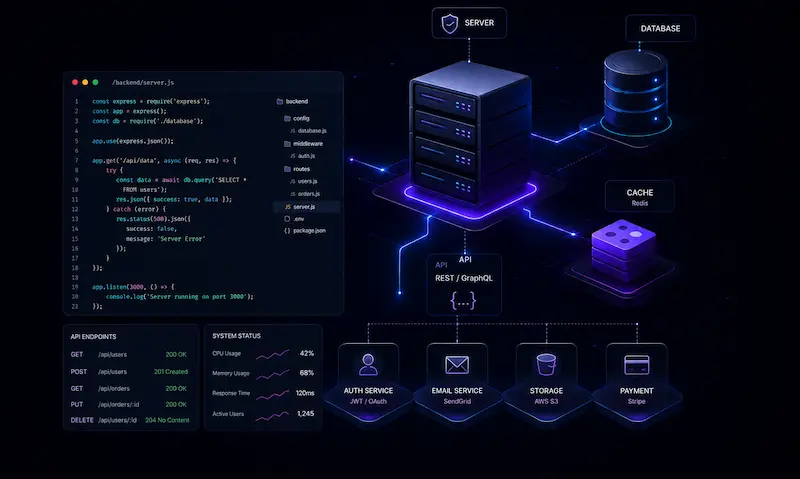 Backend разработка и функциональность сайта