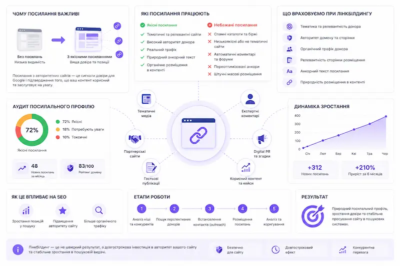 Линкбилдинг и внешнее SEO для продвижения сайта